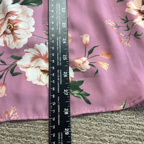 Torrid Georgette Floral Goddess Blush Pink Tank top SZ 2X - Picture 8 of 8